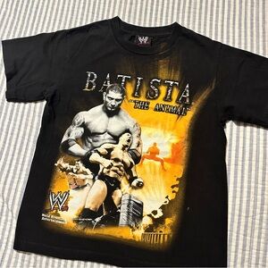 WWE Kids Batista 2007 “The Animal” T Shirt Small